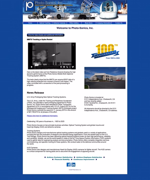 Photo-Sonics Homepage 1440px