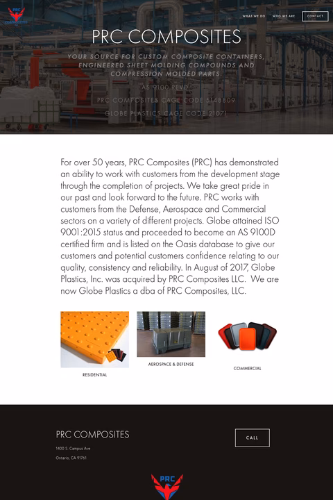 Plastics-Research-Corporation Homepage 1440px