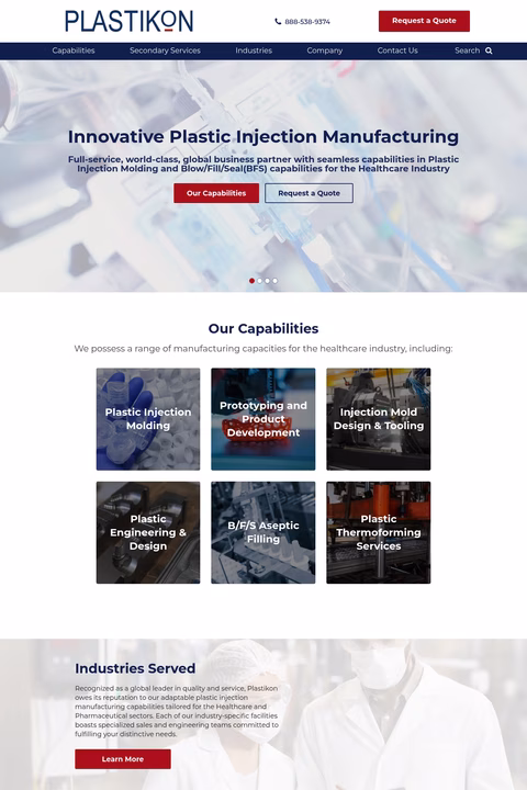 Plastikon-Industries Homepage 1440px