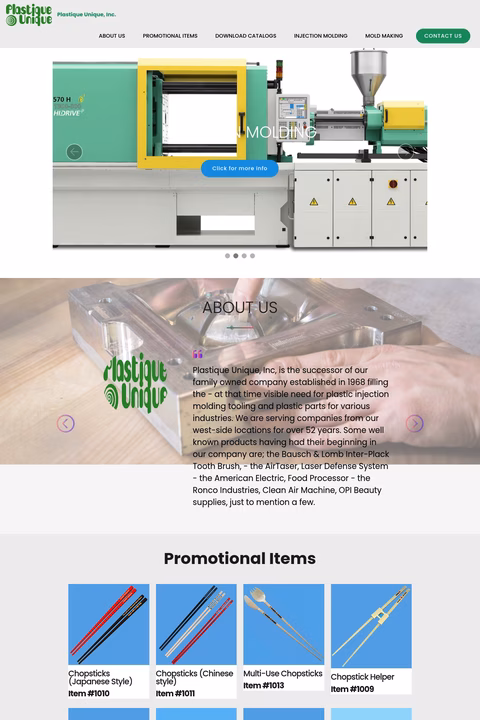 Plastique-Unique Homepage 1440px