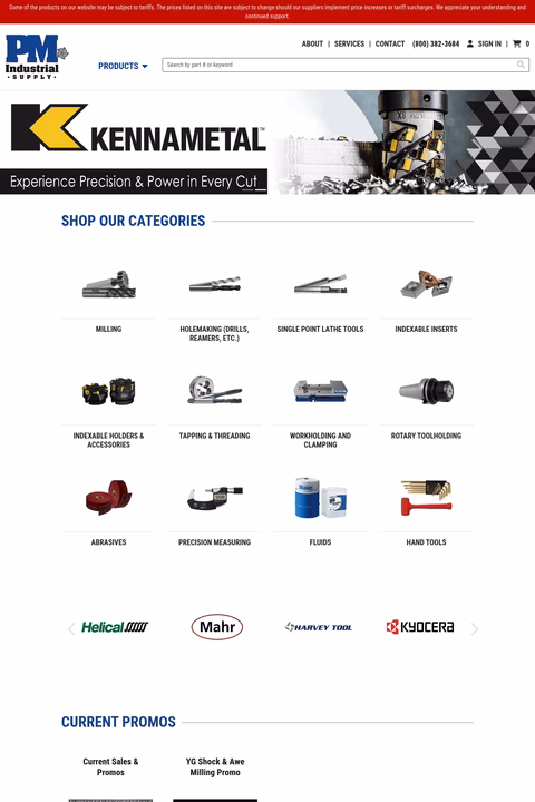Pm-Industrial-Supply Homepage 1440px