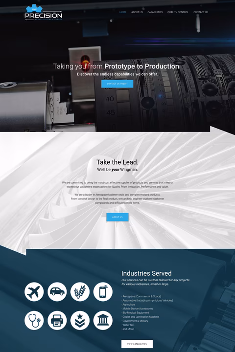 Pmr-Precision-Manufacturing-Rubber Homepage 1440px