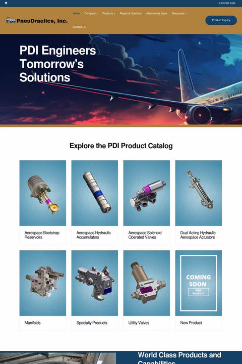 Pneudraulics-Inc Homepage 1440px