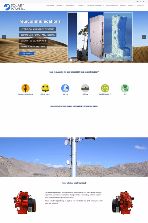 Polar-Power-Inc Homepage 1440px
