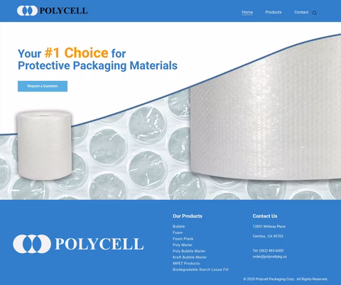 Polycell-Packaging Homepage 1440px
