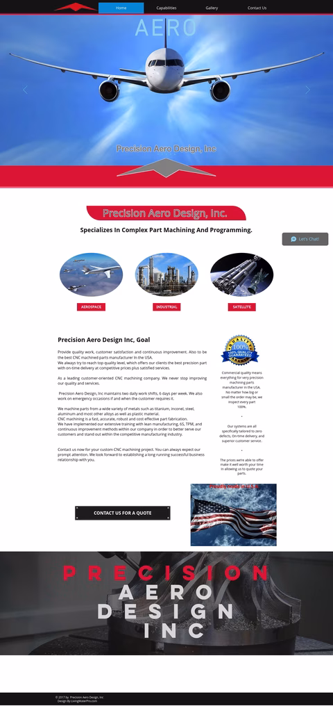 Precision-Aero-Design Homepage 1440px