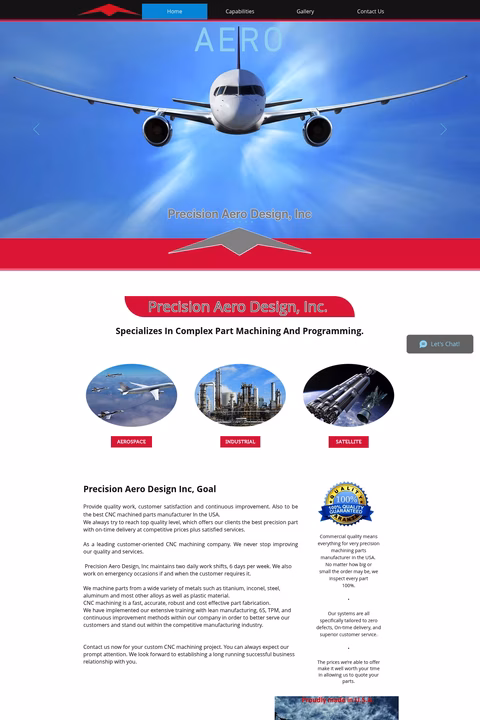 Precision-Aero-Design Homepage 1440px