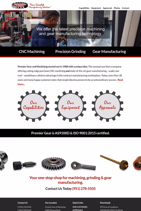Premier-Gear Homepage 1440px