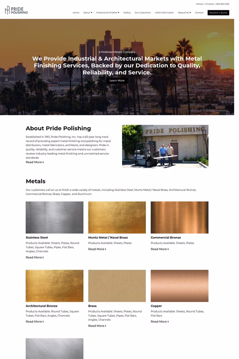 Pride-Metal-Polishing Homepage 1440px
