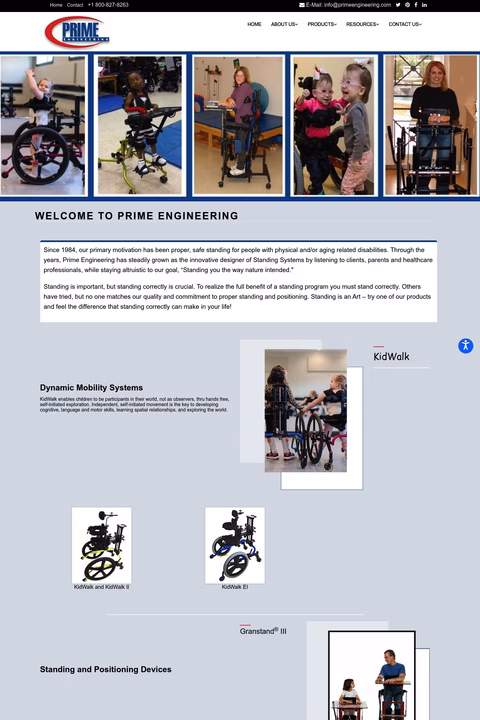 Prime-Engineering Homepage 1440px