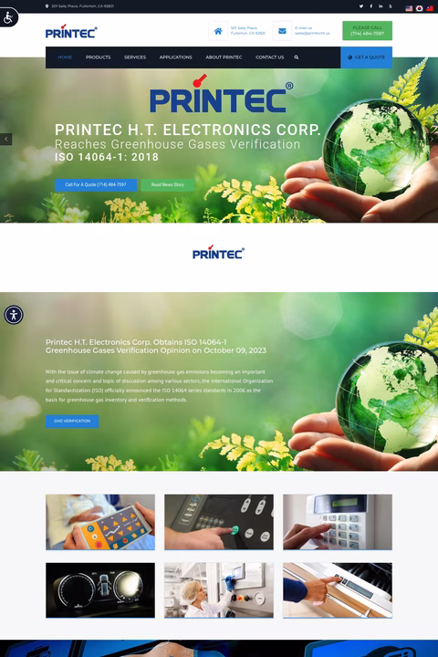 Printec Homepage 1440px