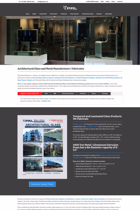 Prl-Aluminum Homepage 1440px