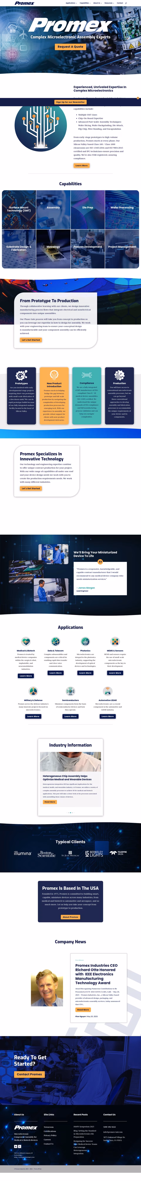 Promex-Industries Homepage 1440px