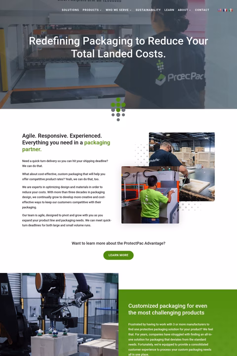 Protecpac Homepage 1440px