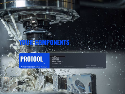 Protool-Company Homepage 1440px