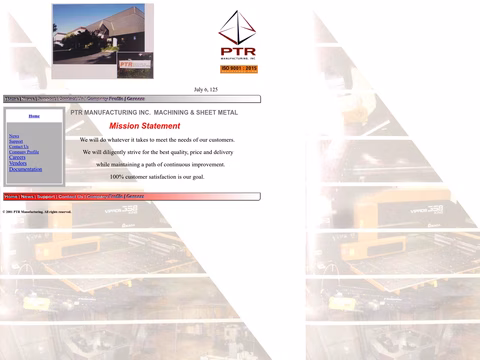 Ptr-Manufacturing Homepage 1440px