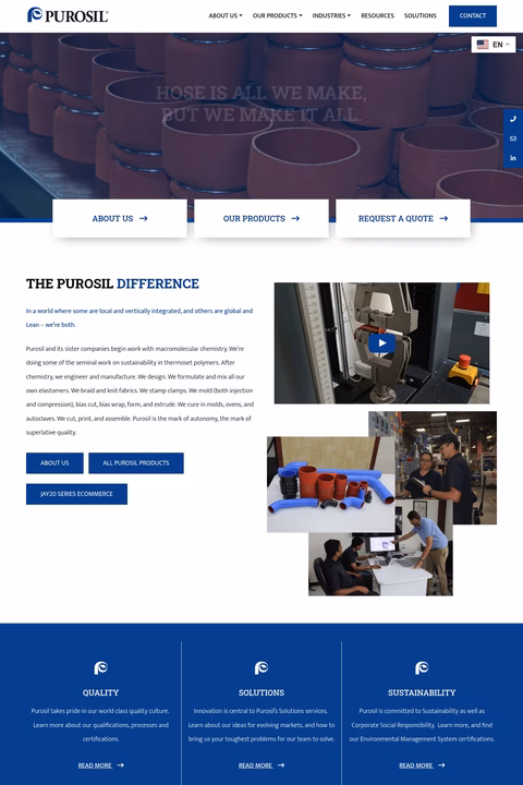 Purosil Homepage 1440px