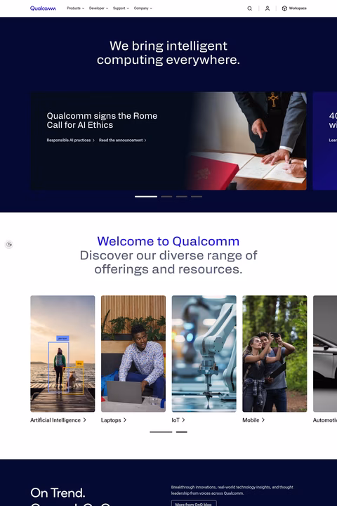Qualcomm Homepage 1440px