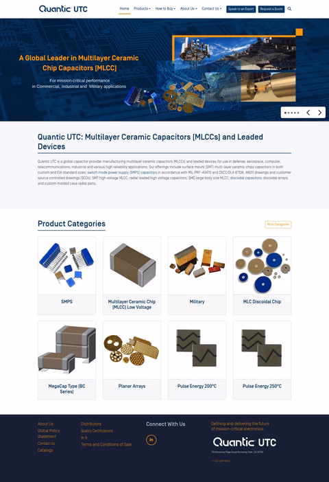Quantic-Utc Homepage 1440px