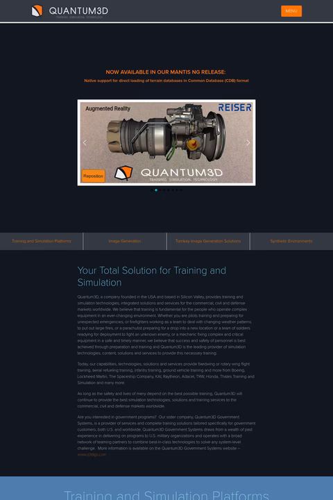 Quantum3D-Inc Homepage 1440px