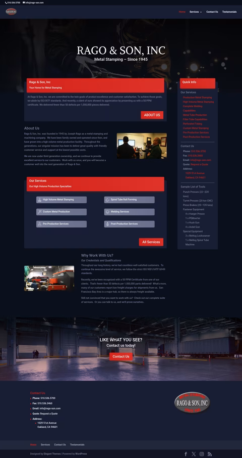Rago-Son Homepage 1440px