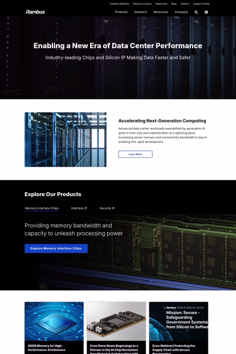 Rambus-Inc Homepage 1440px