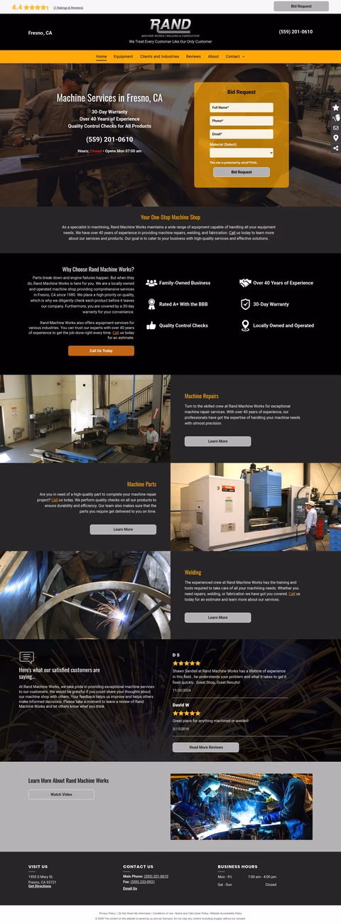 Rand-Machine-Works Homepage 1440px