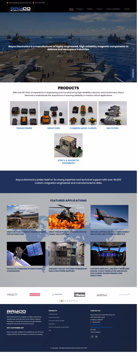Rayco-Electronics Homepage 1440px