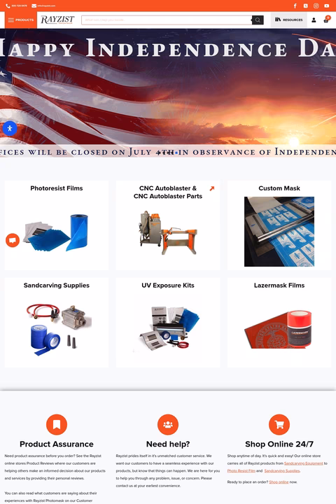 Rayzist-Photomask Homepage 1440px