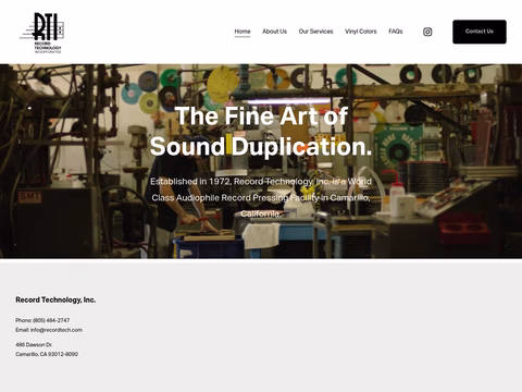 Record-Technology Homepage 1440px