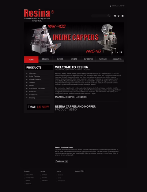 Resina Homepage 1440px