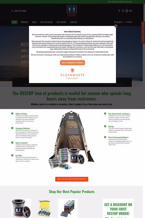 Restop Homepage 1440px