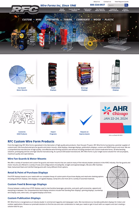 Rfc-Wire-Forms Homepage 1440px