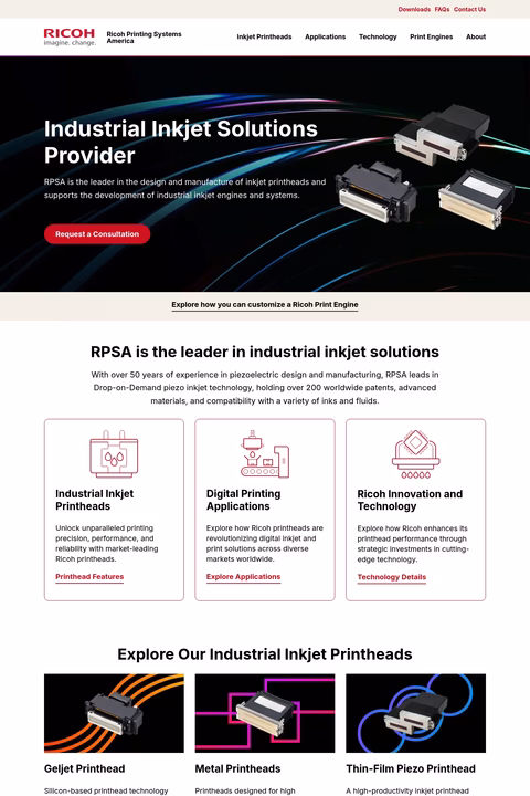 Ricoh-Printing-Systems-America Homepage 1440px