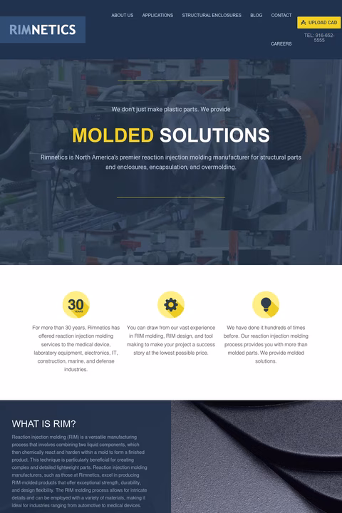 Rimnetics Homepage 1440px