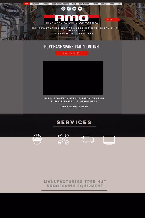 Ripon-Manufacturing-Company Homepage 1440px