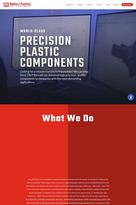 Roncelli-Plastics Homepage 1440px