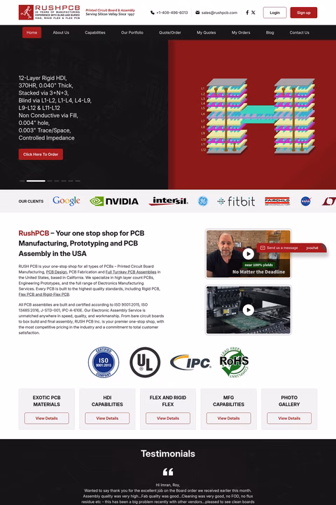 Rush-Pcb-Inc Homepage 1440px