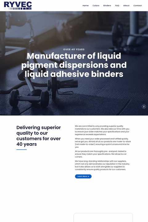 Ryvec Homepage 1440px